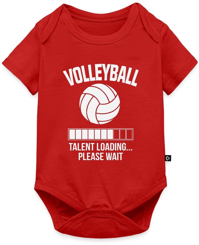 Volleyball Talent Loading Baby Rompertje Met Korte Mouwen