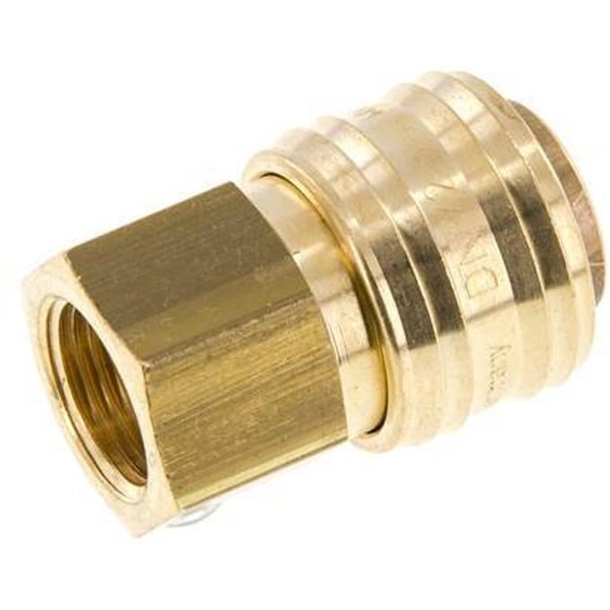 Messing DN 7.2 (Euro) Luchtkoppeling Snelkoppeling G 3/8 inch Binnendraad FKM