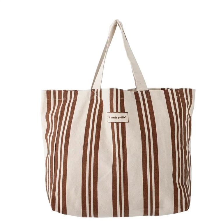 Bloomingville Shopper katoen bruin Trina