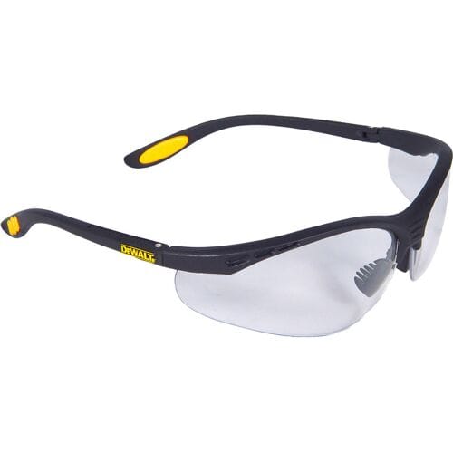 DeWALT veiligheidsbril DPG58-1D EU - Anti condenscoating - Transparant glas - Zwart