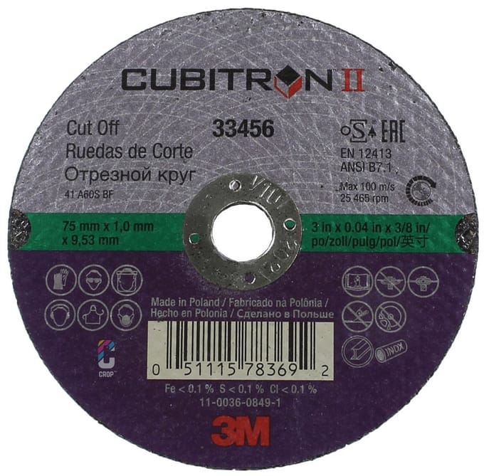 3M Cubitron II Doorslijpschijf 75mm - per stuk