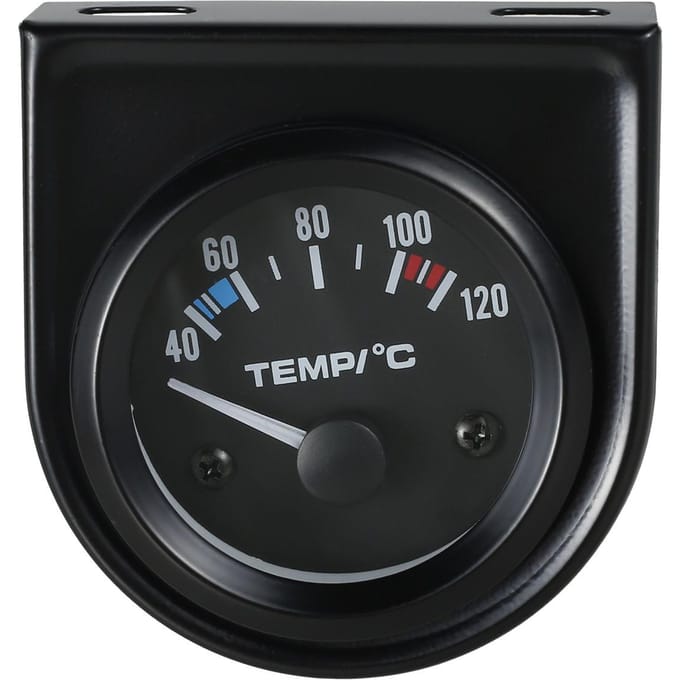 NIEUWE Digitale Auto Water Temp Temperatuurmeter 40-120℃ Led 2  52mm Universele Auto Motorfiets Levering Sensor Temperatuurmeter black