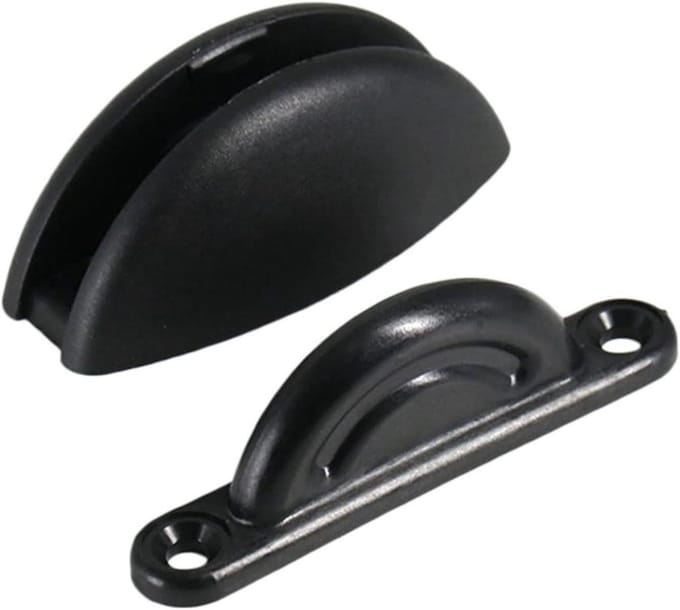 Deurhouder Vangst - Deurstopper Clip - Kast Deur Open - Nylon Materiaal - 73 mm - Wit