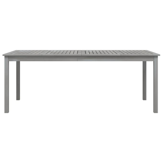 vidaXL - Tuintafel - 200x100x75 - cm - massief - acaciahout - grijs