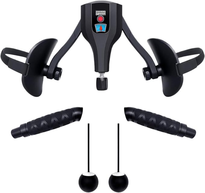 Dijbeen Oefenapparaat - Bekkenbodemtrainer - Spierversterking - 360 Graden Rotatie - 12 cm - Zwart