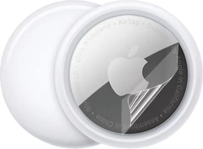 KELERINO. Screenprotector geschikt voor Apple Airtag - Beschermfolie - TPU - 1 paar