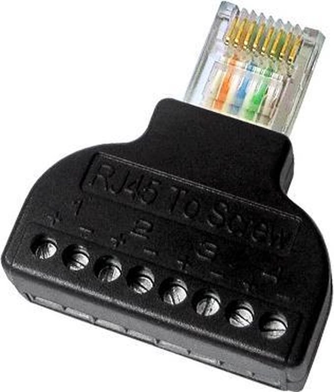 WL4 CON-RT adapter UTP RJ45 naar terminal block schroefklem