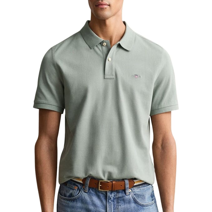 Gant Shield Pique Polo Heren - Maat M