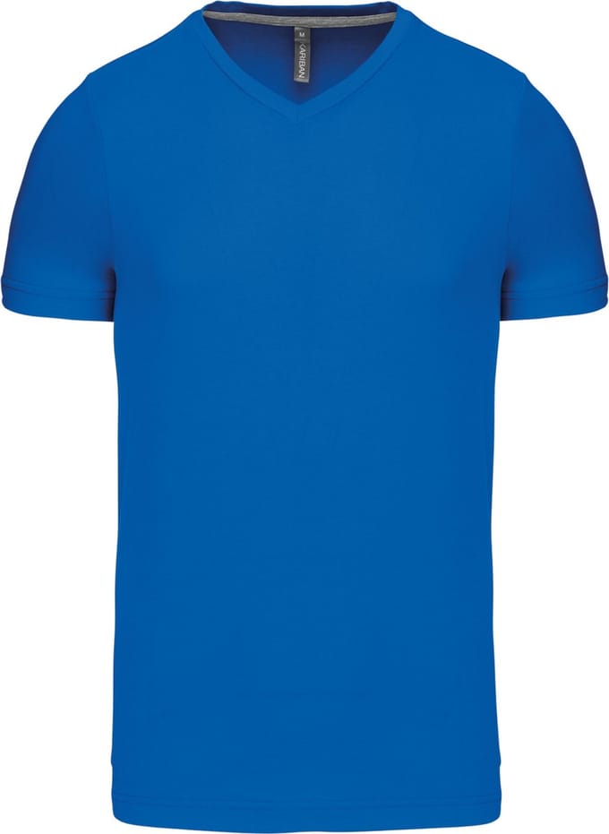 Kariban T-shirt V-hals korte mouwen K357 - Light Royal Blue - 4XL