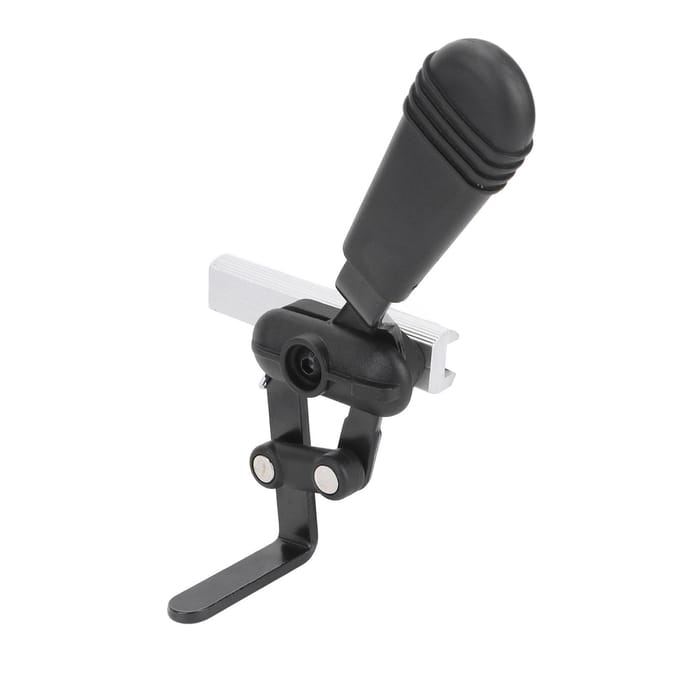 Frein à main pour fauteuil roulant, 25 mm, 1 po, en alliage d'aluminium robuste, pour personnes âgées, gauche black