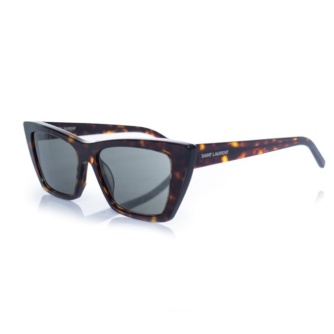 Saint Laurent, Mica schildpad zonnebril in bruin