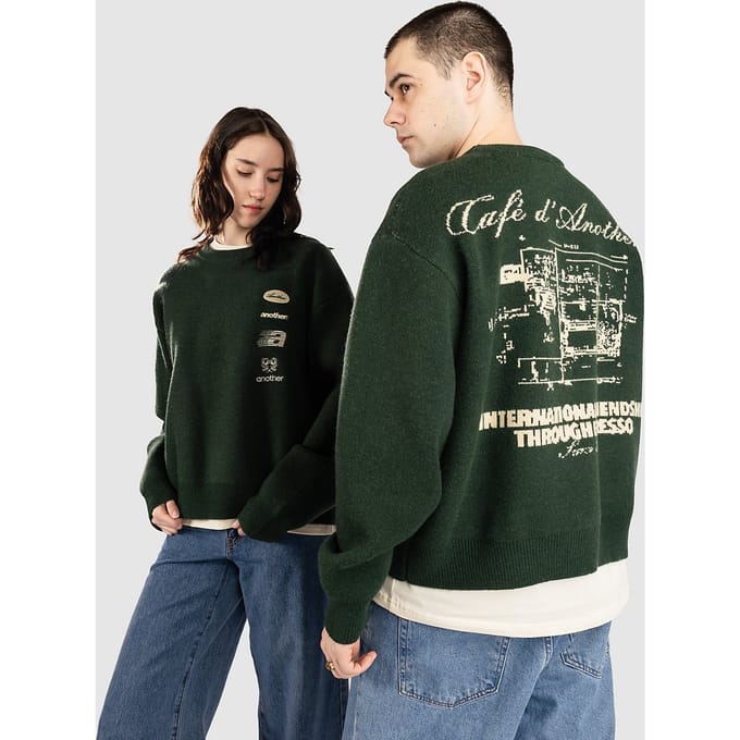 Another Cotton Lab Another Coffee Knit Gebreide Trui groen