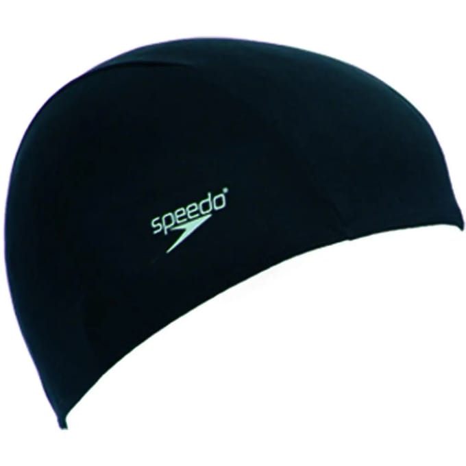 Speedo badmuts polyester zwart - zwemaccessoire voor volwassenen.