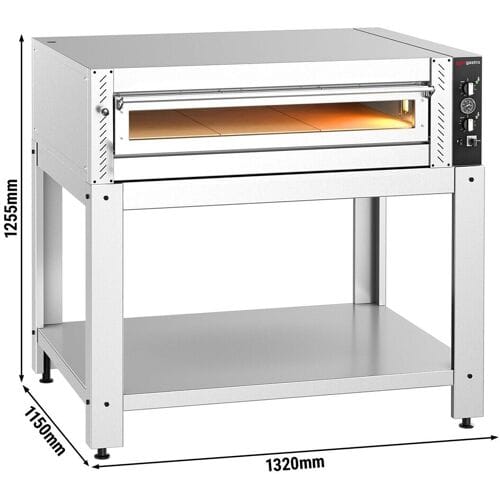 GGM Gastro Elektro Pizzaofen - 9x 30cm - Manuell - inkl. Untergestell