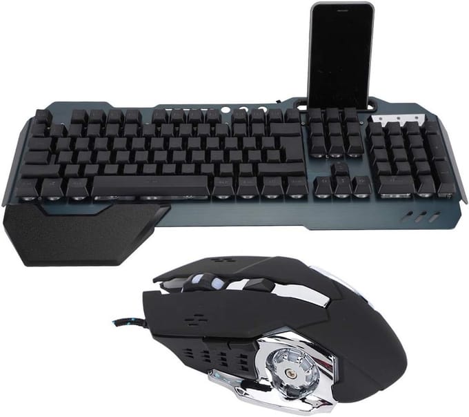Mechanisch Gaming Toetsenbord en Muis Set met LED Verlichting