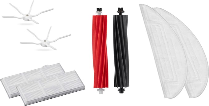 Onderhoudspakket (Wit) incl. dweil - Compatible met Roborock S8 Series (Roborock S8, S8 Plus, S8 Max, S8 MaxV, S80, S85)