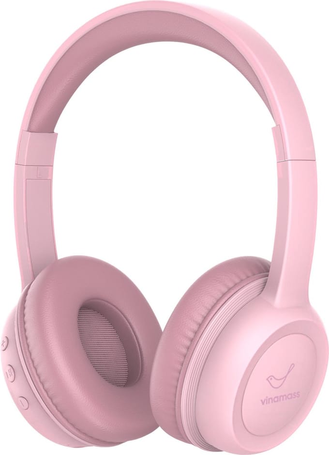 ATouch Kinderkoptelefoon Lite-X – Volumebegrenzing - Koptelefoon kinderen – Microfoon – Bluetooth koptelefoon – Duurzaam – Roze
