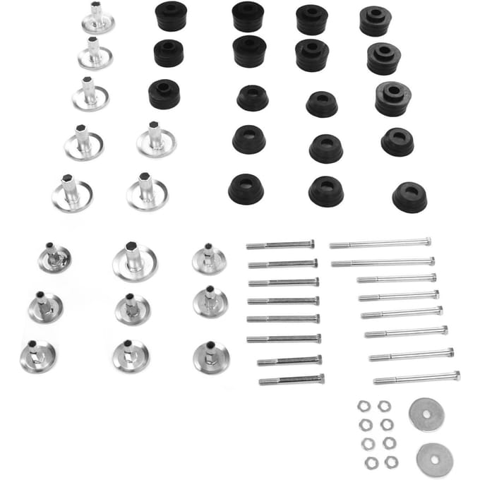 Kit de 60 pièces de silent-blocs de support de cabine de carrosserie KF04060BK Remplacement pour Ford Super Duty 2WD 4WD 2008‑2016