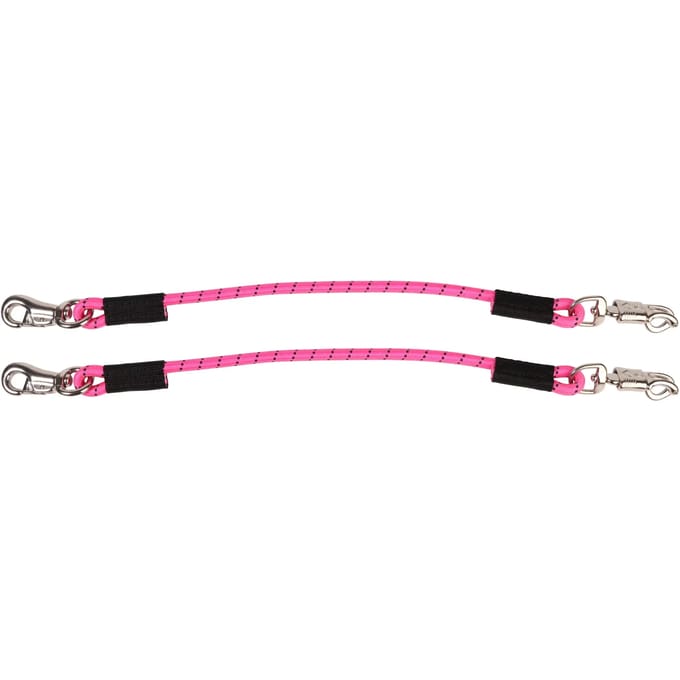 HARRY'S HORSE TRAILERLIJNEN ELASTISCH PANIEKHAAK COLOUR - SET VAN 2 Roze