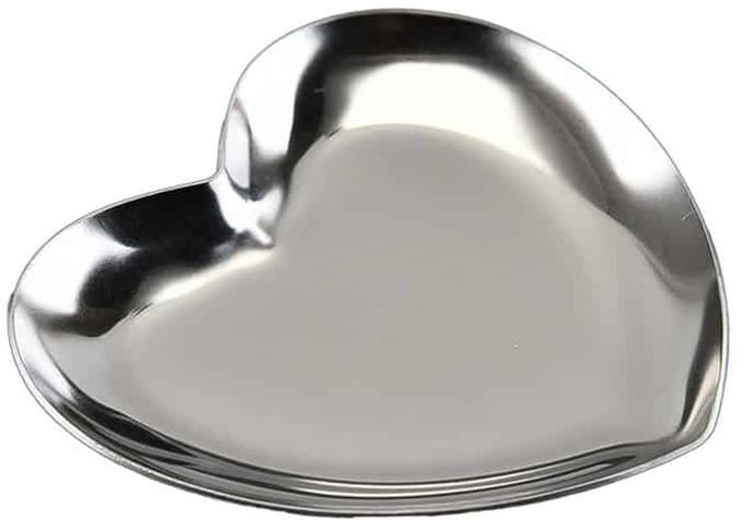 Planet Pink - Hart rvs schaaltje sieraden display zilver