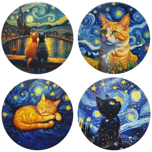 Schilderijen Signes Grimalt Katten Placemat