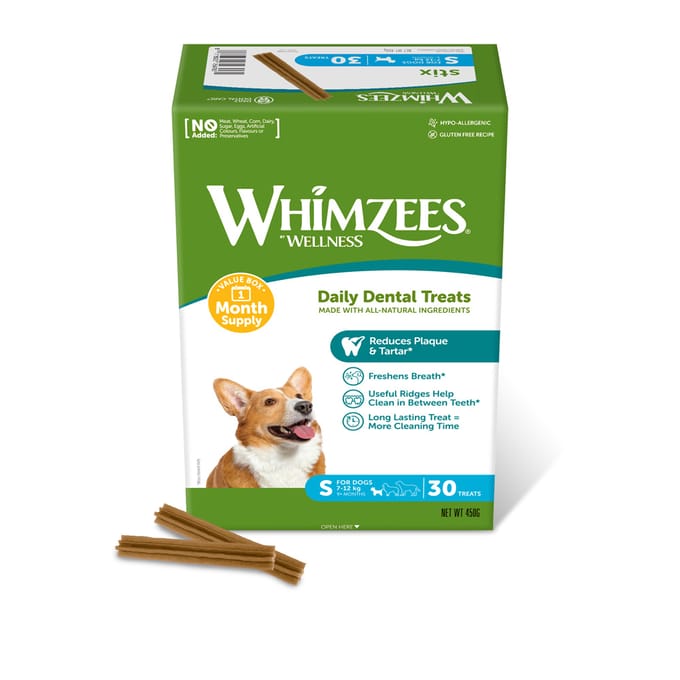 450 g Whimzees Monthly Stix Box maat S hondensnacks
