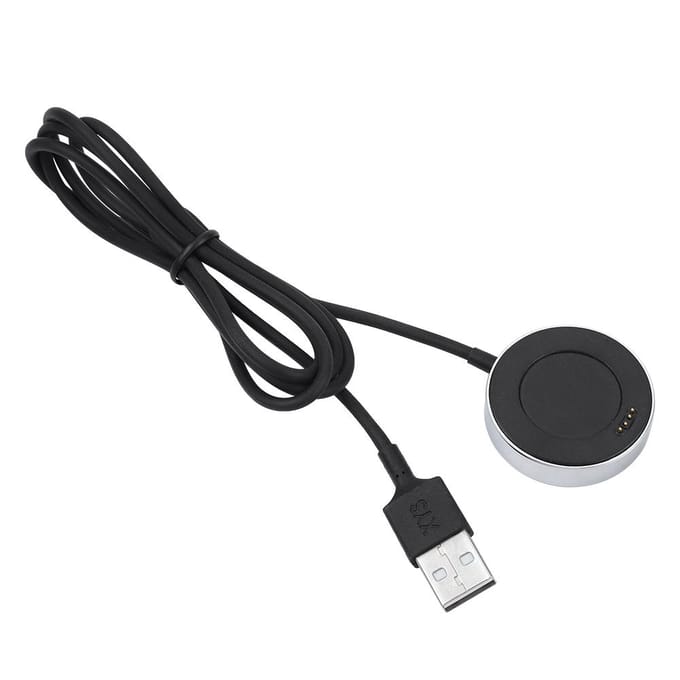 Station de Chargeur Sans Fil USB Dock de Charge de Bureau Socle pour Montre Noir
