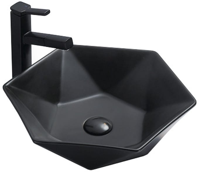 Mexen Mery opbouw wastafel 48 x 41 cm, zwart mat - 21984885
