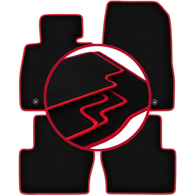 CARLUX-RED automatten voor: Mazda 2 IV hatchback (2014-)