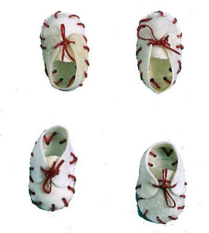 Antos Schoen Wit Met Strik 2'' - 50 stuks