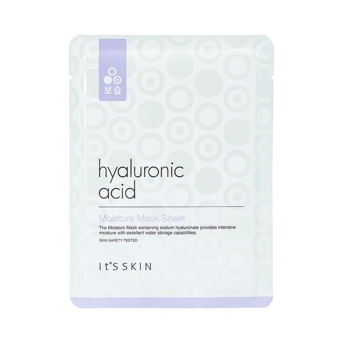 It`s Skin Hyaluronzuur Vochtigheids Masker Blad 17g x 20 stuks white