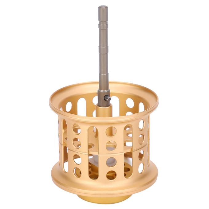 Roue Accessoire de Moulinet de Pêche à Bobine Bordée Conversion Profil Bas Tout Métal(d'or ) or