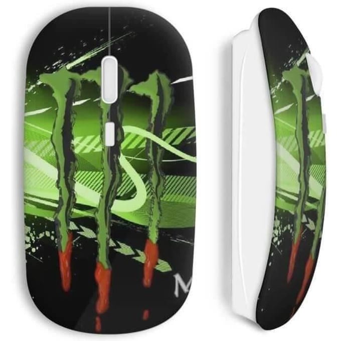 Monster Energy Green Art Blood draadloze muis
