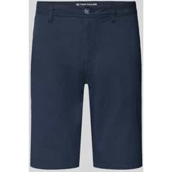 slim fit chino-shorts van katoenmix