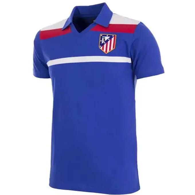 COPA - Atletico Madrid 1986 Third Retro Voetbalshirt - Heren - Blauw - S