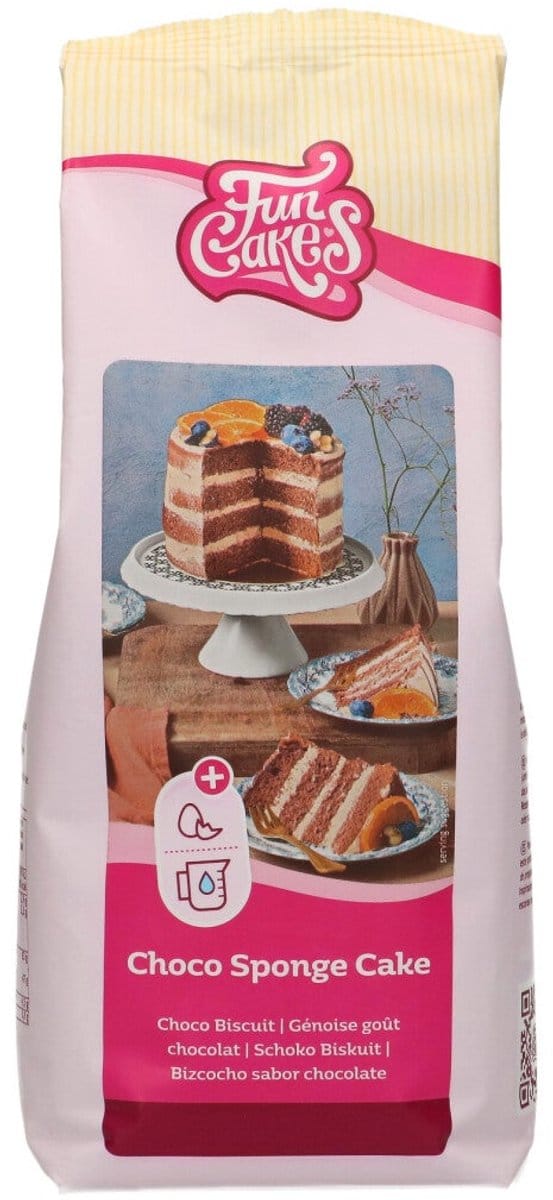 FunCakes Bakmix voor Choco Biscuit - 1kg - Luchtige Taartbodem - Mix voor Biscuit
