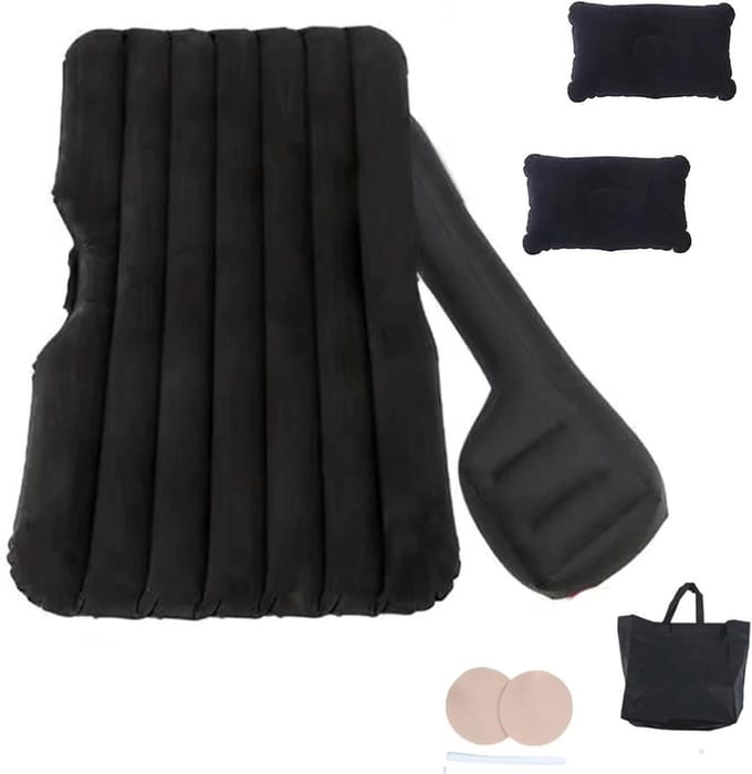 Campingmatras Luchtopblaasbaar - Autobed Reiskussen - Comfortabel Reizen - Dubbele Versnelling Ontwerp - One Size - One Color