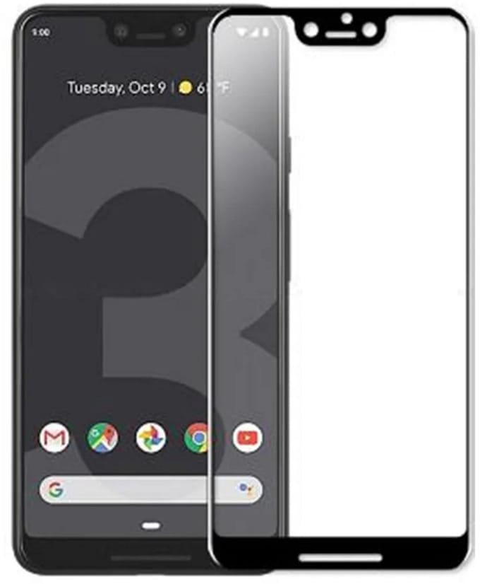 DrPhone Google Pixel 3XL Glas - Tempered Glass 3D – Volledige Dekking - Schermbeschermer - Gehard Glas