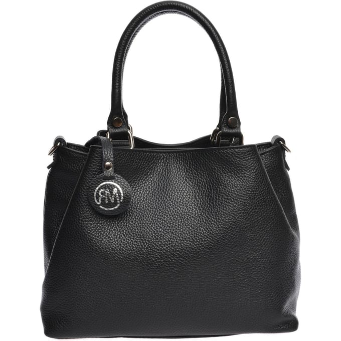 Roberta M Zwart Rundleer Tas