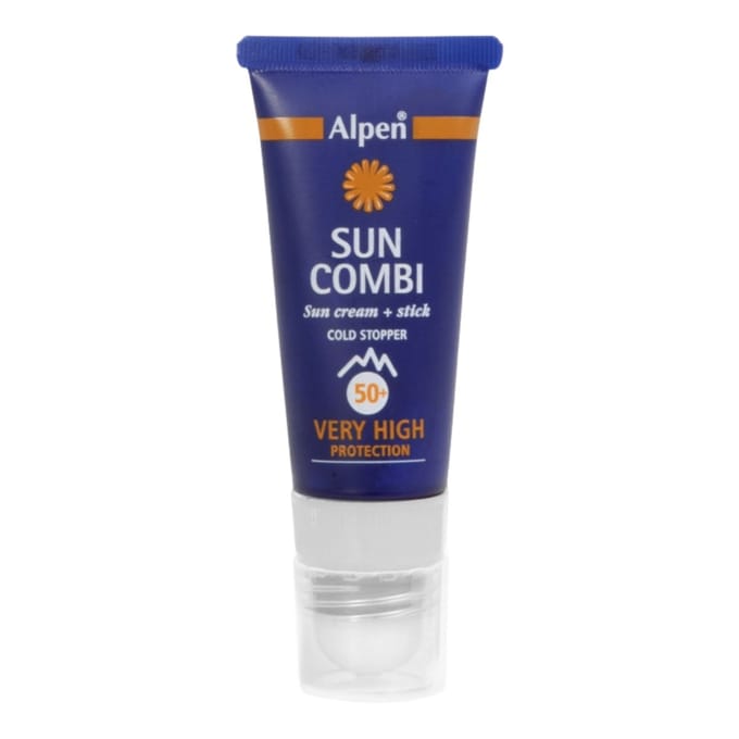 Alpen Zonnebrandcreme Factor 50 - Wintersportproof - Cold Stopper - 30 ml.