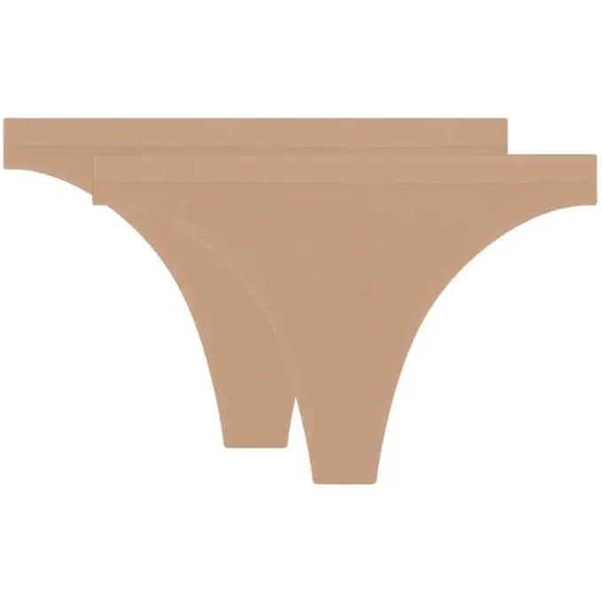 Set van 2 damesstringetjes DIM Microfibre Pockets Eco