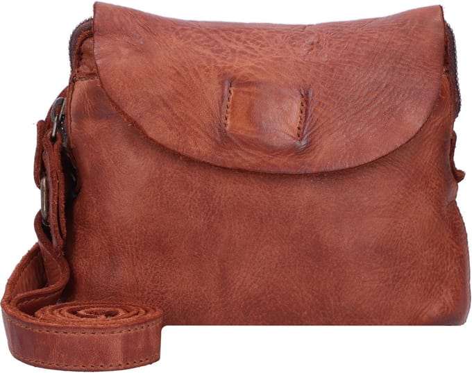 HAROLD'S Leren schoudertas gordeltas Submarine Shoulder- / Beltbag Cognac bruine