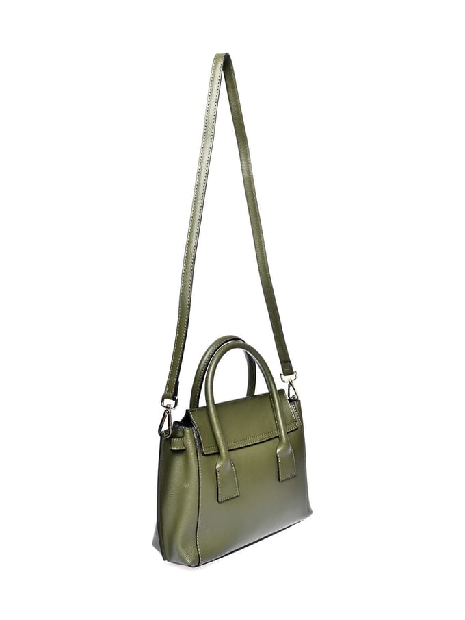 Isabella Rhea Groen Rundleer Tas