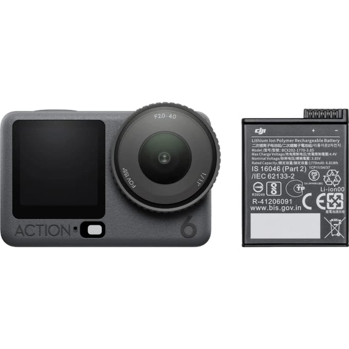 DJI Osmo Action 6 + DJI Osmo Action Extreme Battery