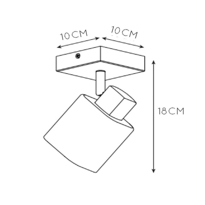 Lucide ALION - Plafondspot (Plafondlamp) - 1xE14 - Zwart