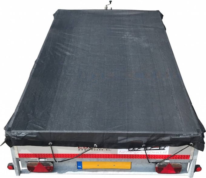Premium aanhangernet - gaasnet - 450x250 cm - inclusief elastiek rondom - UV bestendig