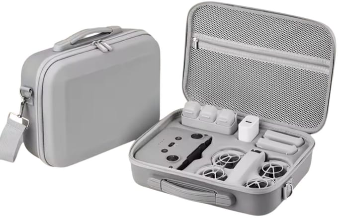 EtuiTab DJI NEO - Waterdichte Harde Etui - Schouderriem - Zwart