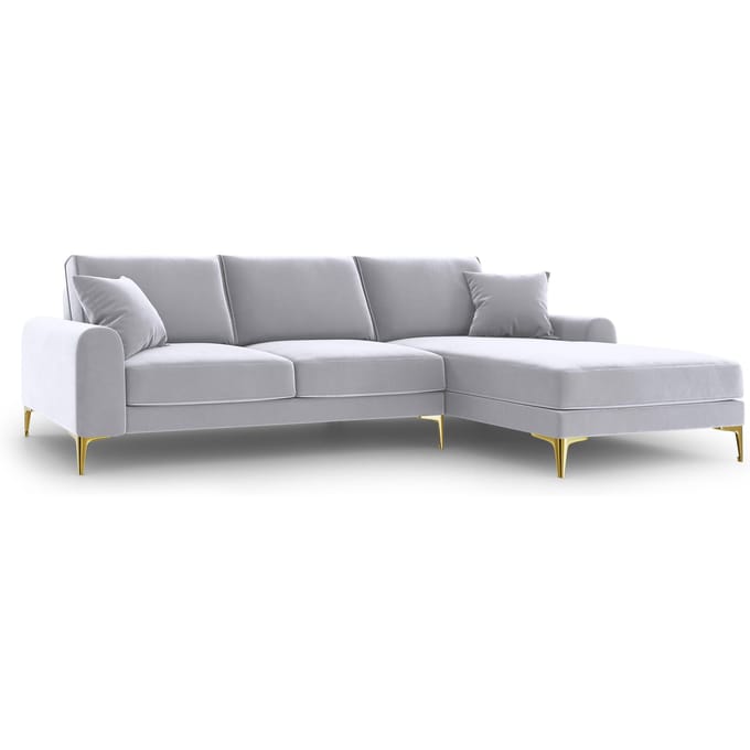 4.5-zitshoekbank Madara rechts velvet | Mazzini Sofas