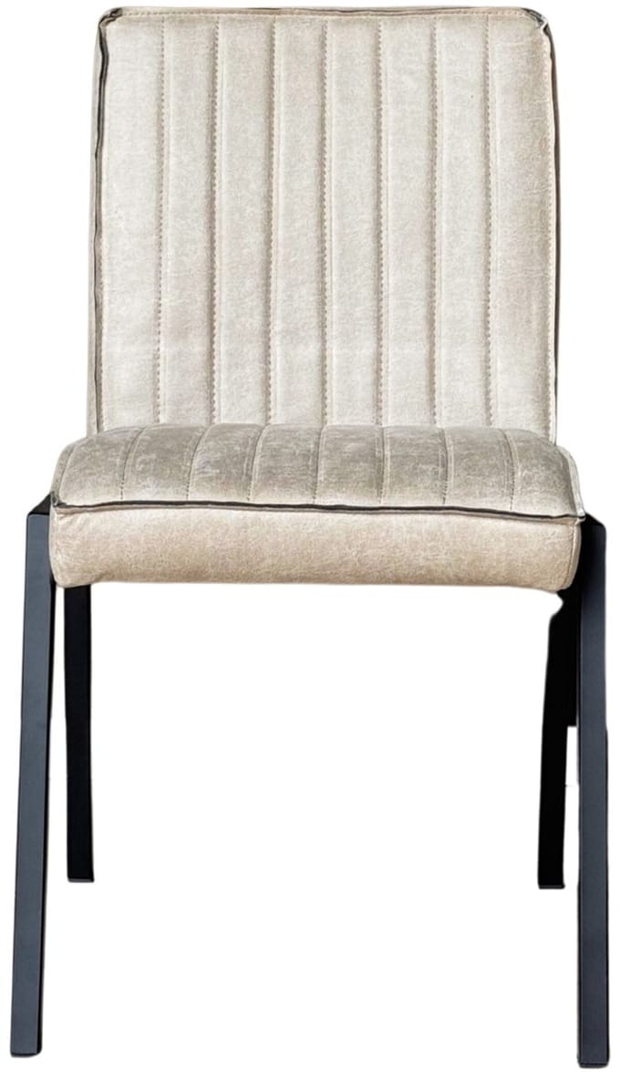 Starfurn Eetkamerstoel Tivoli - Beige Leer - Excl. Armleuning - Set van 2