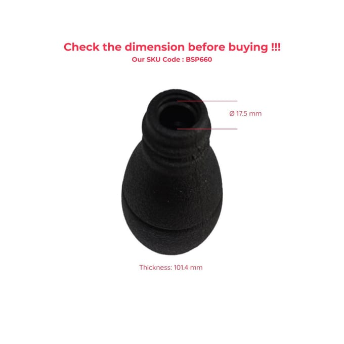 BSP660 5-traps Versnellingspookknop Zwart voor Citroen Berlingo Peugeot Partner MK1 2403.V0
